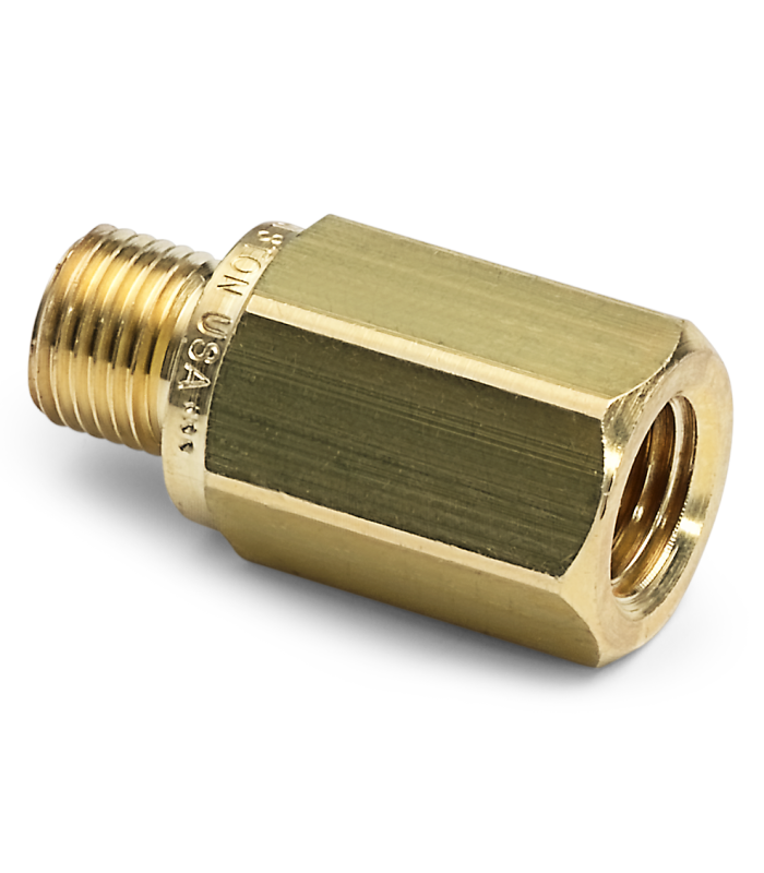 Ralston QTHA-3FB1 Male Quick-Test x 3/8" Female NPT Adapter with Check Valve