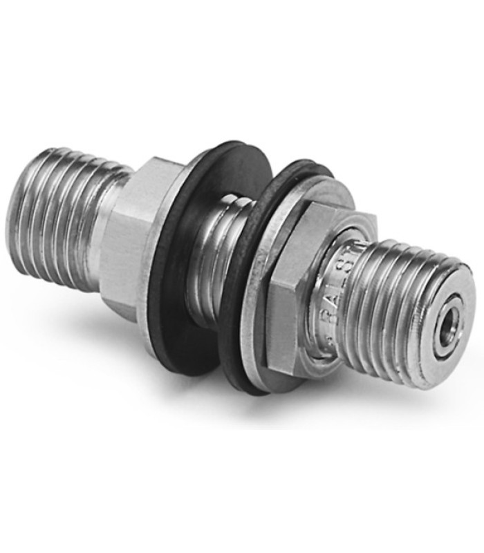 Ralston QTHA-HHSB Male Quick-Test x Male Quick-Test Bulkhead Union (Stainless Steel)