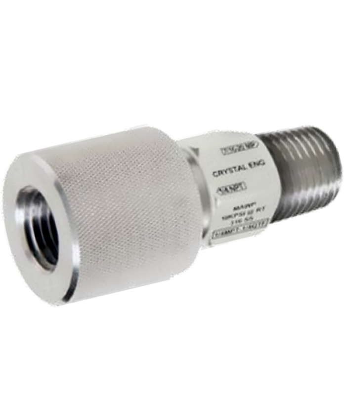 Crystal 1/4MPT-1/4QTF (1/4" NPT Male x 1/4" NPT Female Quick-Test)