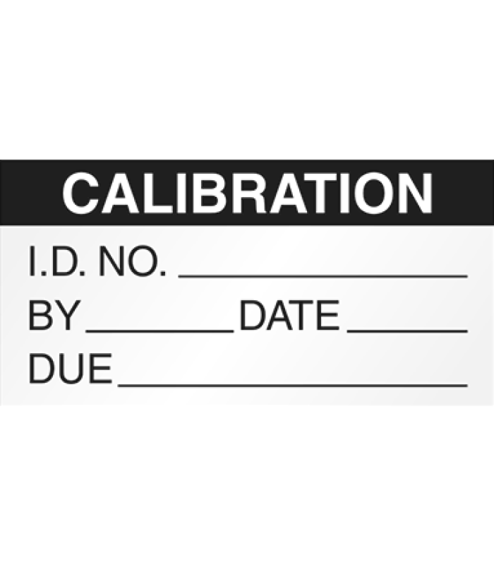 Mini Calibration Labels Black 5354C-B