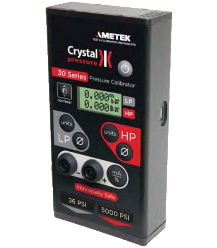 Crystal IS33-16/3000PSI Dual-Range Pressure Calibrator