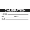 Standard Calibration Labels Black 5353C-B