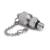 Ralston XTFT-3SS0 Quick-Test XT Male x 3/8"-24 SAE Male Outlet Port Connection with Cap and Chain