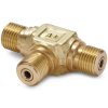 Ralston QTHA-HSTE Male Quick-Test x Male Quick-Test x Male Quick-Test Branch Tee Adapter
