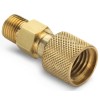 Ralston QTHA-MFB0-1620 Male Quick-Test x Female Minimess 1620 Adapter (Brass)
