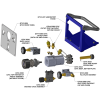 Ralston QTVC Pressure Volume Controller (210 Bar) with 1/4 FNPT Gauge Adapter & 1/4 MNPT Process Connections
