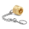 Ralston QTFT-CAPB Brass Cap & Chain Fitting