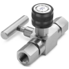 Ralston QTHA-BLS0-2F-2F Stainless Steel Block & Bleed Valve