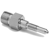 Ralston QTHA-HNS0 Male Quick-Test x 1/4"-28 Male UNF DP Transmitter Bleed Port Adapter