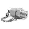 Ralston XTFT-3MS0-RS XT Male x 3/8in MBSPP Fitting with Cap and Chain