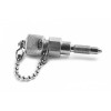 Ralston XTFT-FRS0 DP Transmitter Adapter XTM x 5/16in-24 UNF Male with Cap and Chain