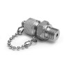 Ralston QTFT-2MS0-RS QTM x 1/4in MBSPP Fitting with Cap and Chain