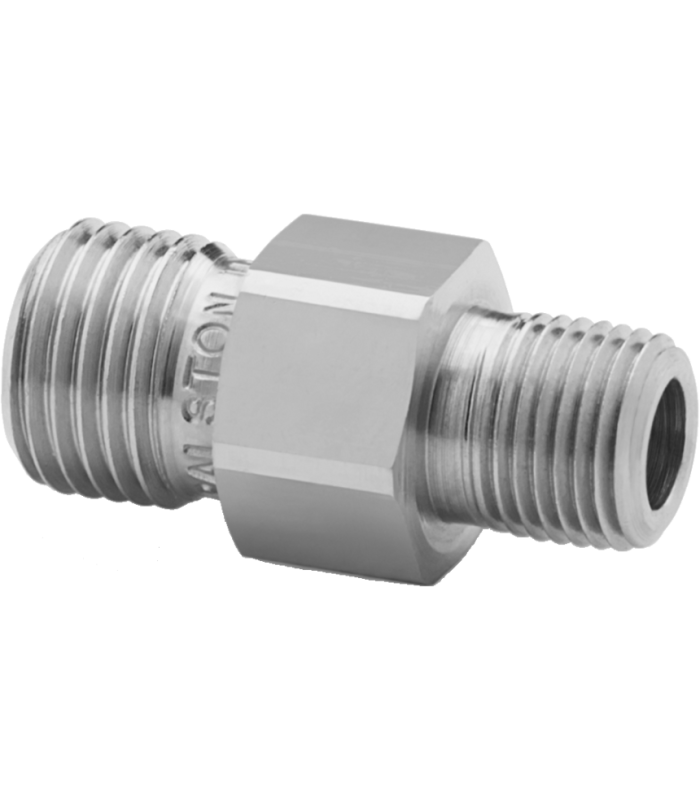 Ralston QTHA-1MS0-RS Quick-Test Male x G1/8" BSPP Male Adapter (Stainless Steel)