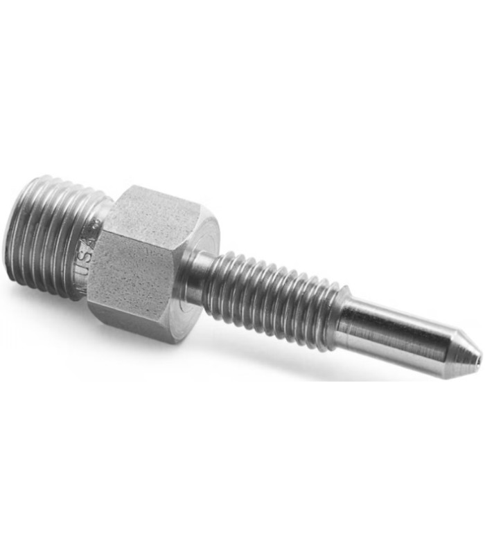 Ralston QTHA-EHS0 Male Quick-Test x M8x1.25 Male Bleed Port DP Transmitter Adapter (Stainless Steel)