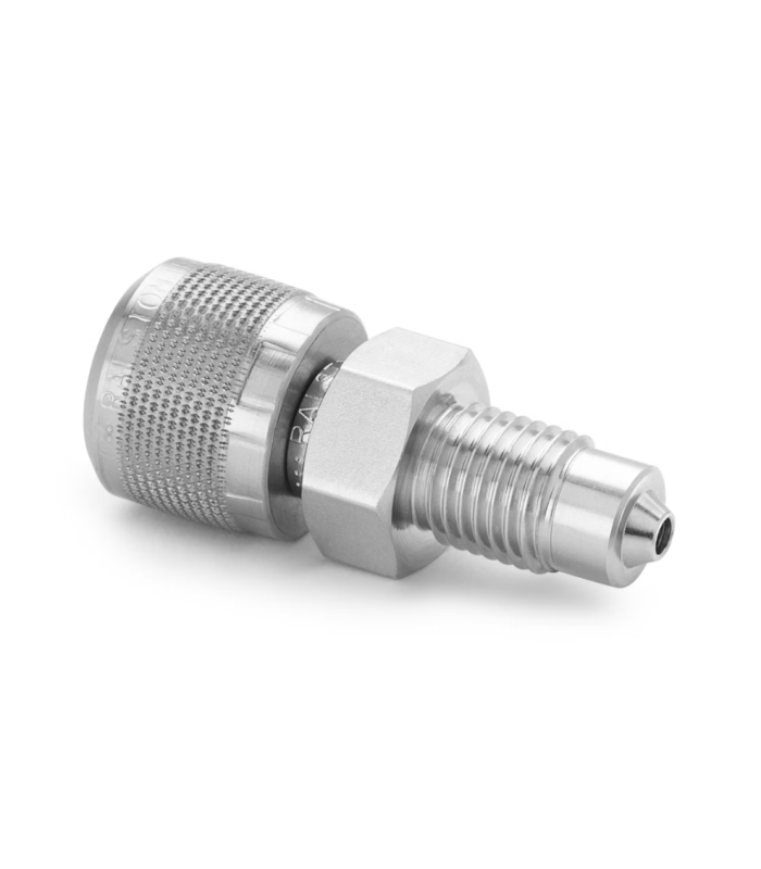 Ralston XTHA-2MSA-MP - 7/16-20 Male Medium Pressure x Female Quick-test XT Adapter, S.S.