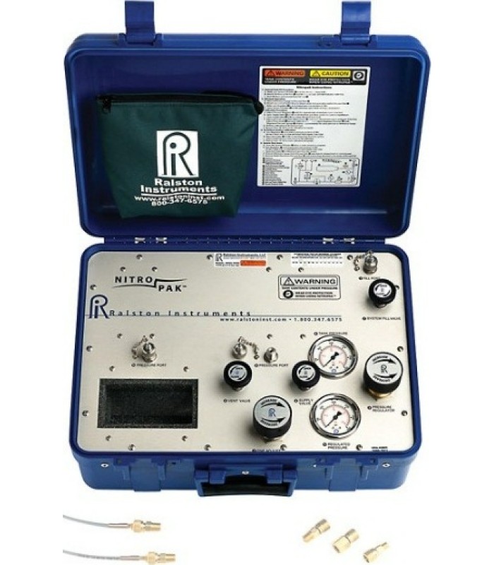 Ralston Nitropak Portable Nitrogen Pressure Source (210 Bar) with 1/4" Male & Female NPT Connections (NPAK-2FBA-2M-1M)