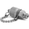Ralston QTFT-1MS0-RS Male Quick-Test x G1/8" Male BSPP Adapter with Cap & Chain