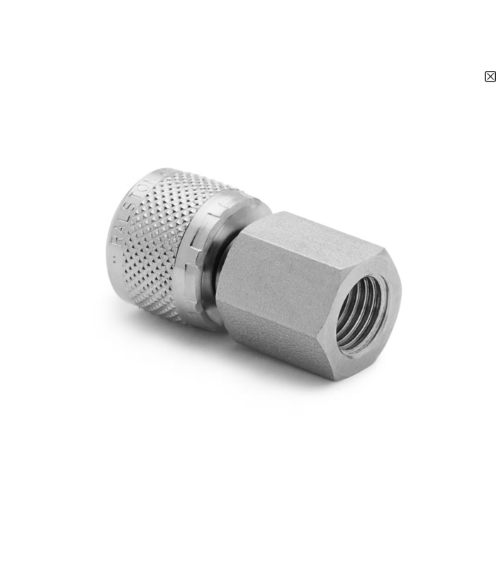 Ralston QTHA-2FSA-MP Female Quick-Test x 7/16"-20 Female Medium Pressure Adapter 