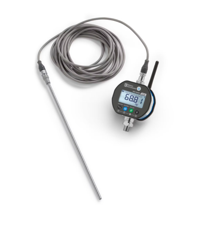 LC20 Pressure / temperature gauge, 3000 psi, 1/4" MNPT, 12in long thermal probe, 5 meter cable, Bluetooth radio