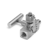 Ralston QTVF-000S Stainless Steel Shut off valve 1/4" MNPT x 1/4" FNPT with male QT test port