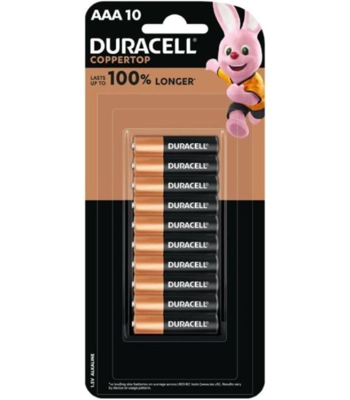 Duracell AAA Alkaline Batteries (Copppertop) 10 Pack