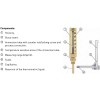 SIKA 200mm V-Form Industrial Machine Glass Thermometer